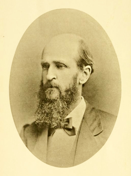 Photographic portrait of Washington Caruthers Kerr, from the <i>Journal of the Elisha Mitchell Scientific Society</i>, Vol. IV, July-December 1887. Presented on Archive.org.